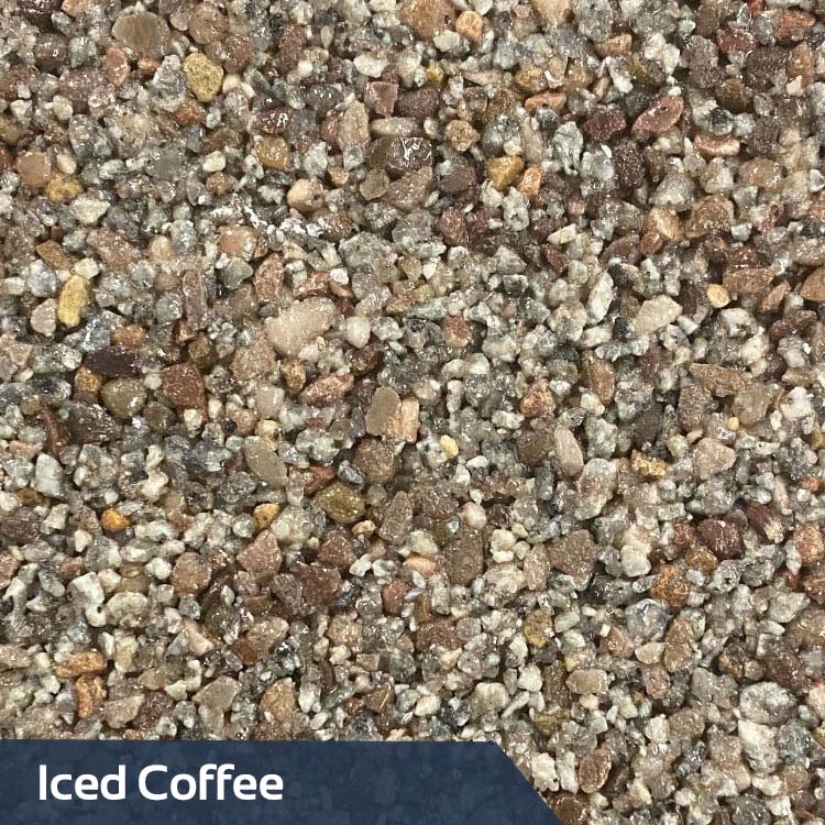Iced Coffee – 50% Staffordshire Pink 2-5mm, 25% Nordic Grey 2-5mm, 25% Nordic Grey 1-3mm