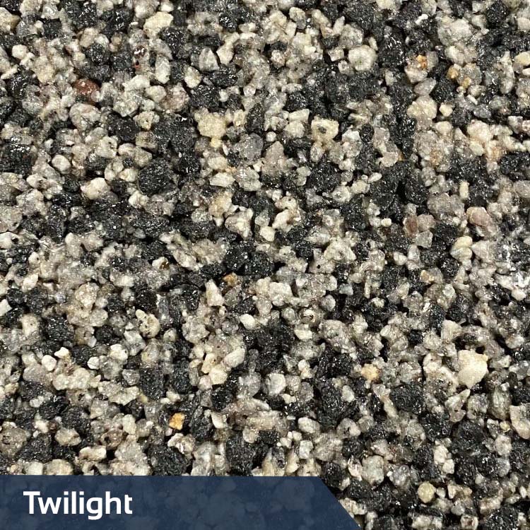 Twilight – 50% Black 2-5mm, 25% Nordic Grey 2-5mm, 25% Nordic Grey 1-3mm