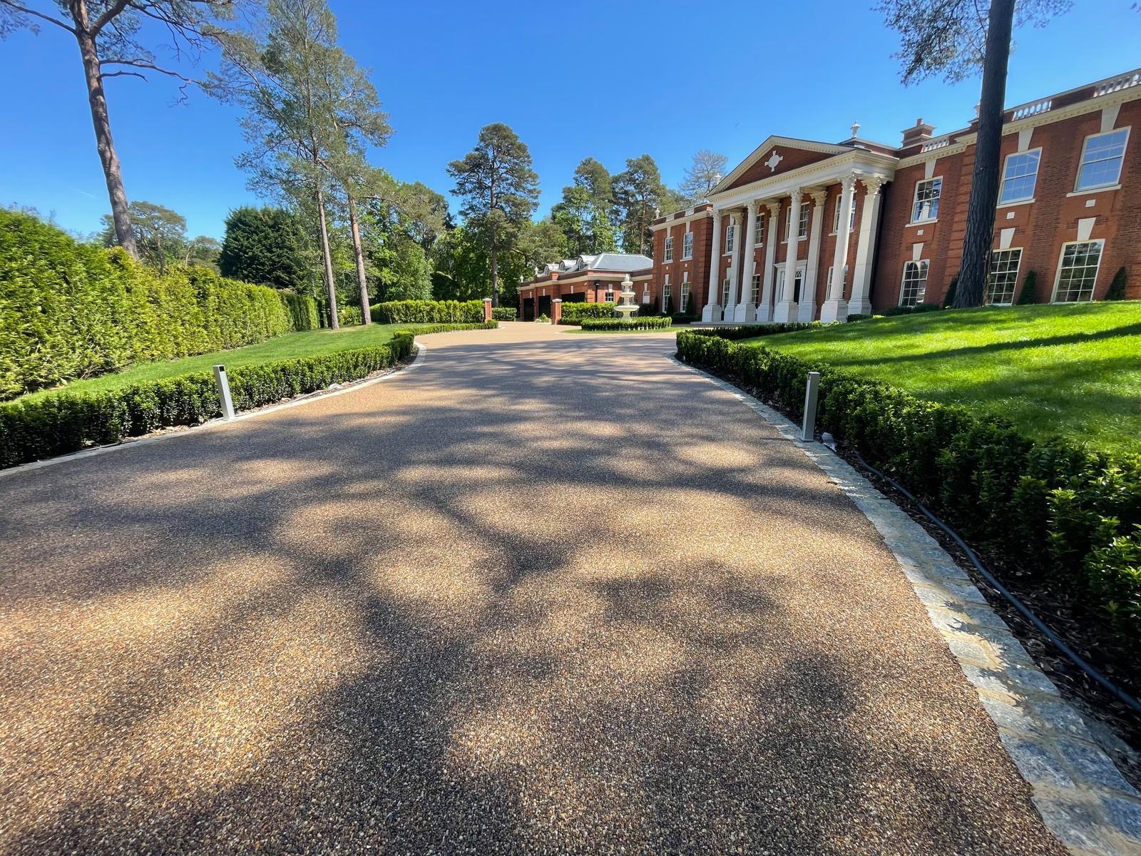 Aerial shot of case study of driveway for AceResin 3