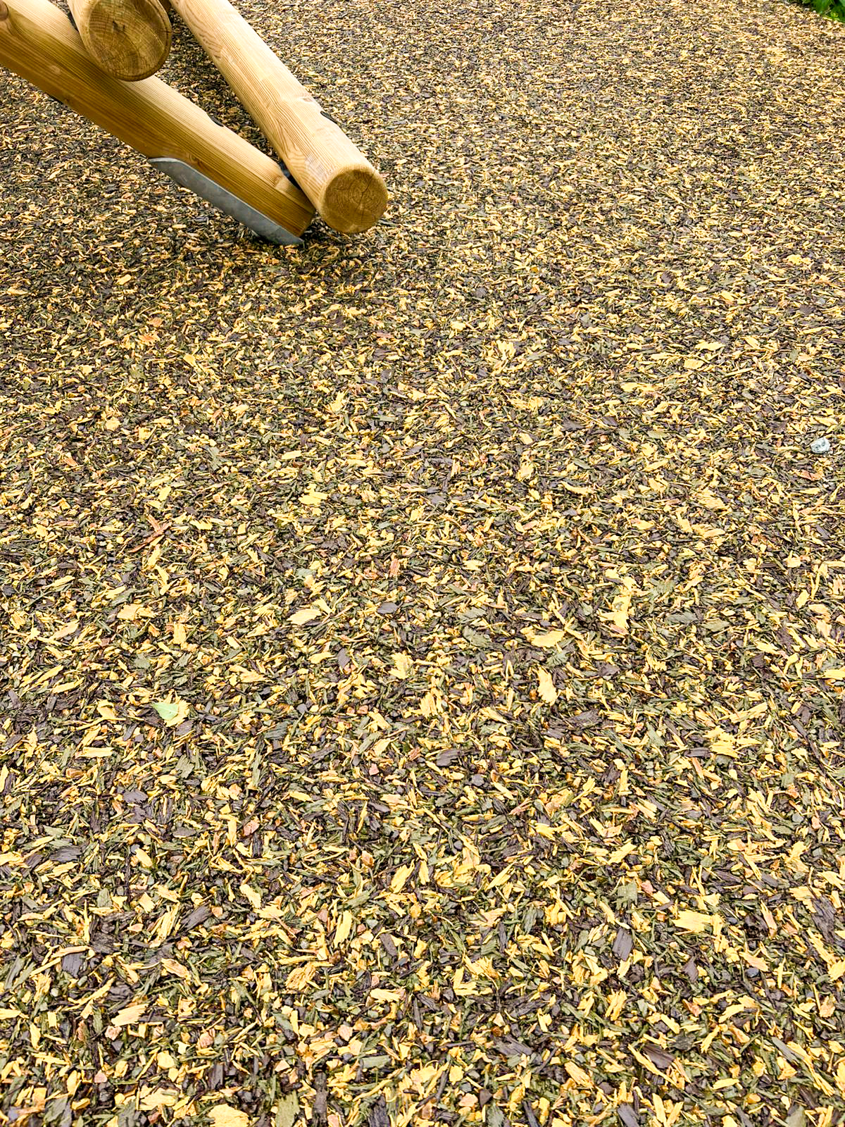 Rubber Mulch Surfacing Close Up