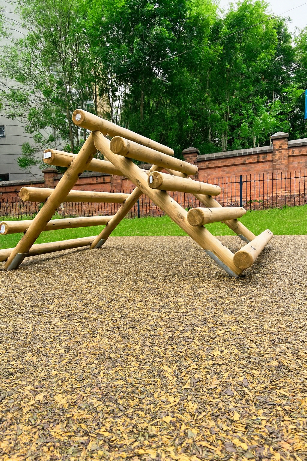 rubber mulch surface play area